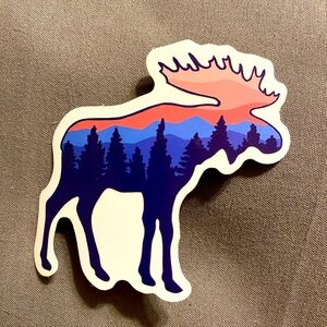🌈20/$12🌈 Moose Silhouette Design Sticker